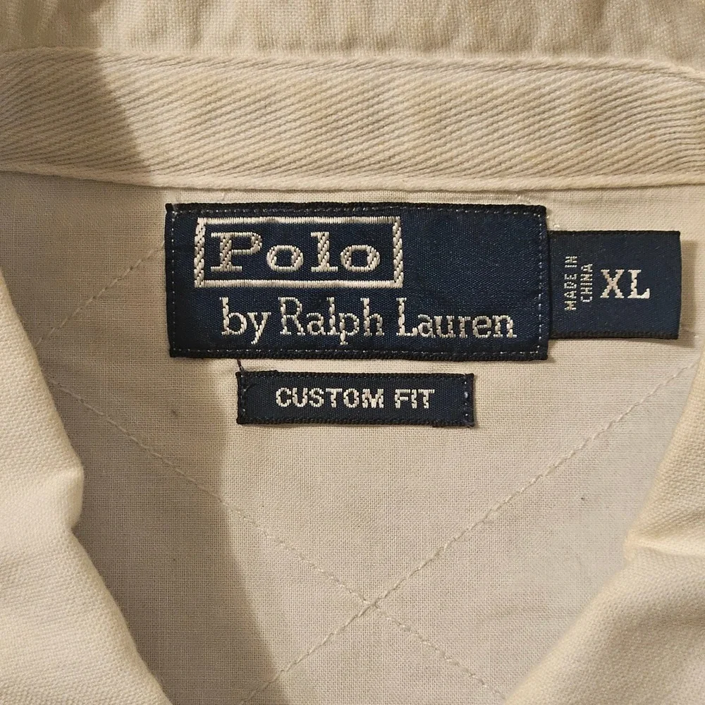 Polo Ralph Lauren Mens XL Blue United Kingdom Shirt Custom Fit Crest Union Jack